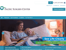 Tablet Screenshot of pacificeyesurgerycenter.com